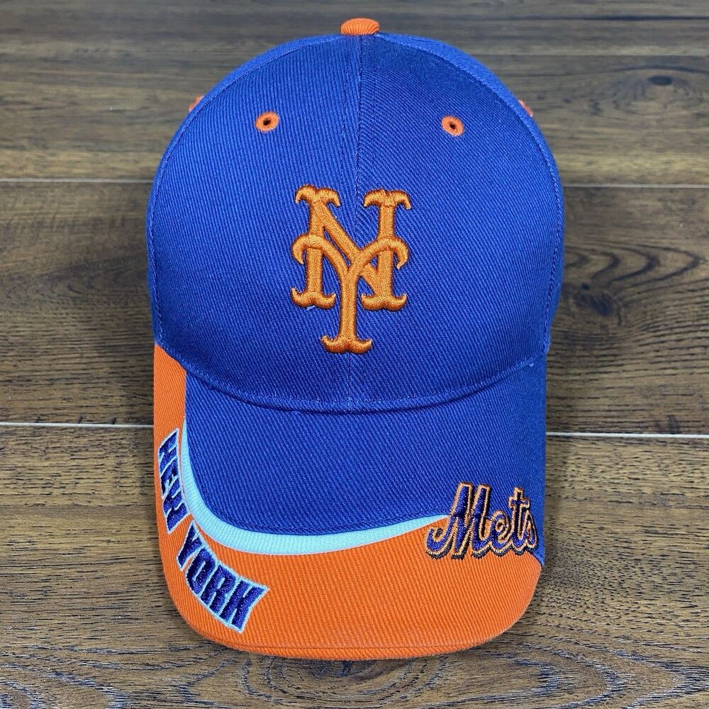 VINTAGE New‎ York Mets Hat Twins Enterprise Y2K Split Brim Snapback Cap NWOT